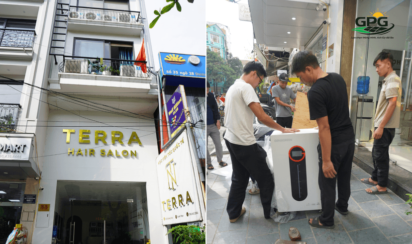 Lắp điện mặt trời 11,7kW biến tần SAJ 12kW 3 pha tại Dương Khuê, Hà Nội – Giải pháp cho nhà phố kết hợp cơ sở đào tạo