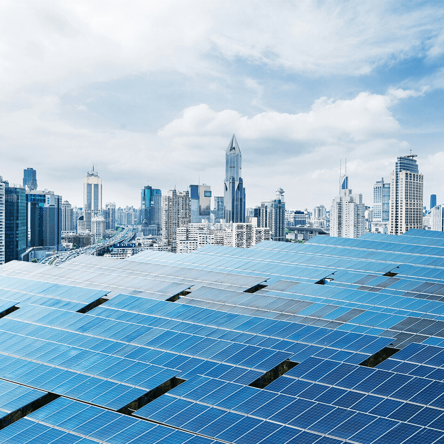 Professional solar installation team working on site